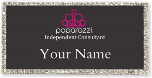 (image for) Paparazzi Independent Consultant Black/Silver Bling Badge