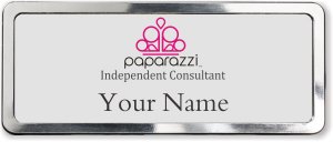 (image for) Paparazzi Independent Consultant Silver Polished Frame Prestige Badge