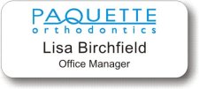 (image for) Paquette Orthodontics White Badge