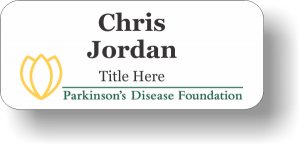 (image for) Parkinson\'s Disease Foundation White Badge