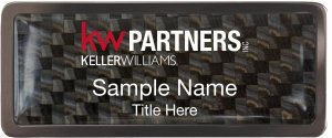 (image for) Keller Williams Partners inc Black Chrome Carbon Insert Badge