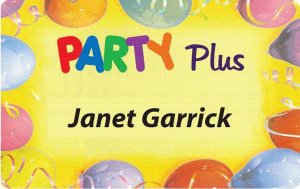 (image for) Party Plus Full Color Badge