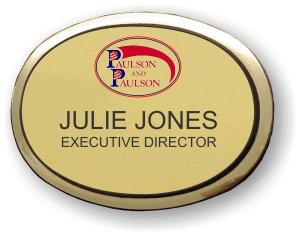 (image for) Paulson and Paulson Executive Oval Gold Badge