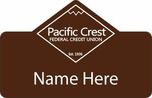 (image for) Pacific Crest FCU Shaped Badge