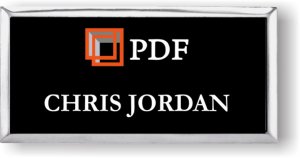 (image for) PDF Realty Executive Black Silver Framed Badge