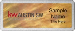 (image for) Keller Williams Austin SW Gold Mother of Pearl Pebbled badge