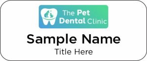 (image for) The Pet Dental Clinic Standard White Badge