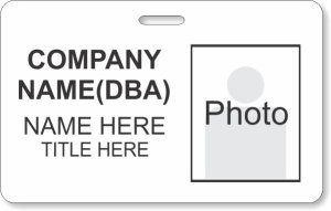 (image for) #G1 Photo ID Name Badge Horizontal