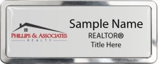 (image for) Phillips & Associates Realty Prestige Polished Badge - with Additional Title