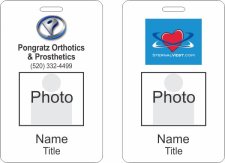 (image for) Pongratz Orthotics & Prosthetics Photo ID Vertical Double Sided badge