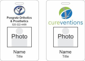 (image for) Pongratz Orthotics & Prosthetics Photo ID Vertical Double Sided badge