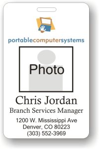 (image for) Portable Computer Systems Photo ID Badge