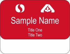 (image for) Albertsons and Safeway Red Pocket Name Badge - Portland Division