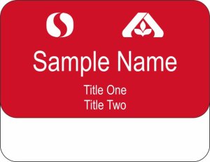 (image for) Albertsons and Safeway Red Pocket Name Badge - Portland Division
