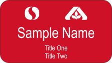 (image for) Albertsons and Safeway Red Name Badge - Portland Division