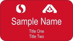 (image for) Albertsons and Safeway Red Name Badge - Portland Division