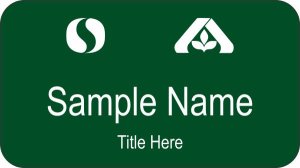 (image for) Albertsons and Safeway Forest Green Name Badge - Portland Division - Matte