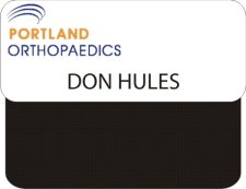 (image for) Portland Orthopaedics White Pocket Badge