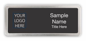 (image for) Custom Logo Prestige Satin Anodized Black Badge