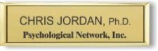 (image for) Psychological Network Small Executive Gold Badge