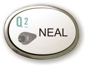 (image for) #CA5 Q2, LLC Silver Executive Oval Badge