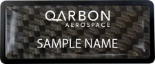 (image for) Qarbon Aerospace Prestige Black Anodized Carbon Badge