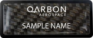 (image for) Qarbon Aerospace Prestige Black Anodized Carbon Badge