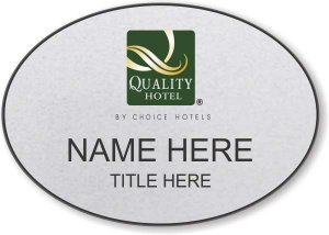 (image for) Quality Hotel Silver Oval Badge
