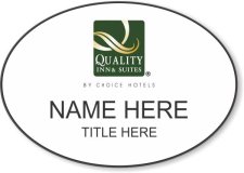 (image for) Quality Inn & Suites White Oval Badge
