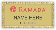 (image for) Ramada Logo A Gold Bling Badge
