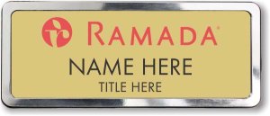 (image for) Ramada Logo A Gold Polished Frame Prestige Badge