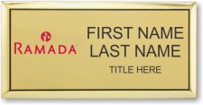 (image for) Ramada Logo B Gold Executive Badge - Stacked Name