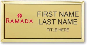 (image for) Ramada Logo B Gold Executive Badge - Stacked Name