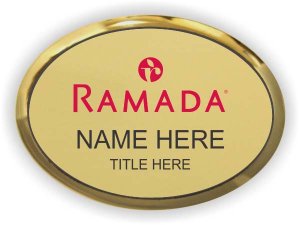 (image for) Ramada Logo B Gold Oval Executive Badge