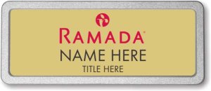 (image for) Ramada Logo B Gold Pebbled Frame Prestige Badge
