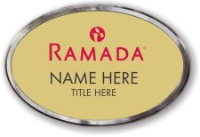 (image for) Ramada Logo B Oval Gold Polished Frame Prestige Badge
