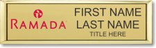 (image for) Ramada Logo B Gold Small Executive Badge