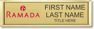 (image for) Ramada Logo B Gold Small Executive Badge