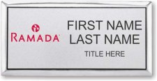 (image for) Ramada Logo B Silver Executive Badge - Stacked Name