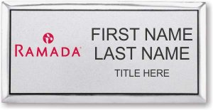 (image for) Ramada Logo B Silver Executive Badge - Stacked Name