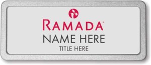 (image for) Ramada Logo B Silver Pebbled Frame Prestige Badge