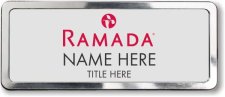 (image for) Ramada Logo B Silver Polished Frame Prestige Badge