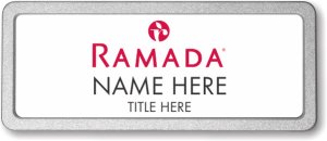 (image for) Ramada Logo B White Pebbled Frame Prestige Badge