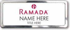 (image for) Ramada Logo B White Polished Frame Prestige Badge