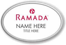 (image for) Ramada Logo B Oval White Pebbled Frame Prestige Badge