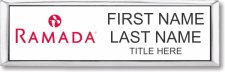 (image for) Ramada Logo B White Silver Small Executive Badge