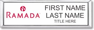 (image for) Ramada Logo B White Silver Small Executive Badge