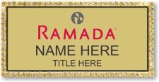 (image for) Ramada Logo C Gold Bling Badge