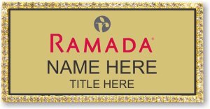 (image for) Ramada Logo C Gold Bling Badge
