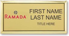 (image for) Ramada Logo C Gold Executive Badge - Stacked Name